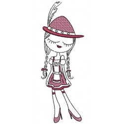 Stickdatei - Bayrisches Mädel 7